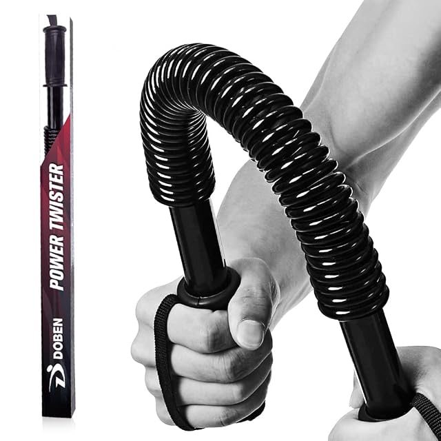 Barre power twister DOBEN avec poignées noires en ABS