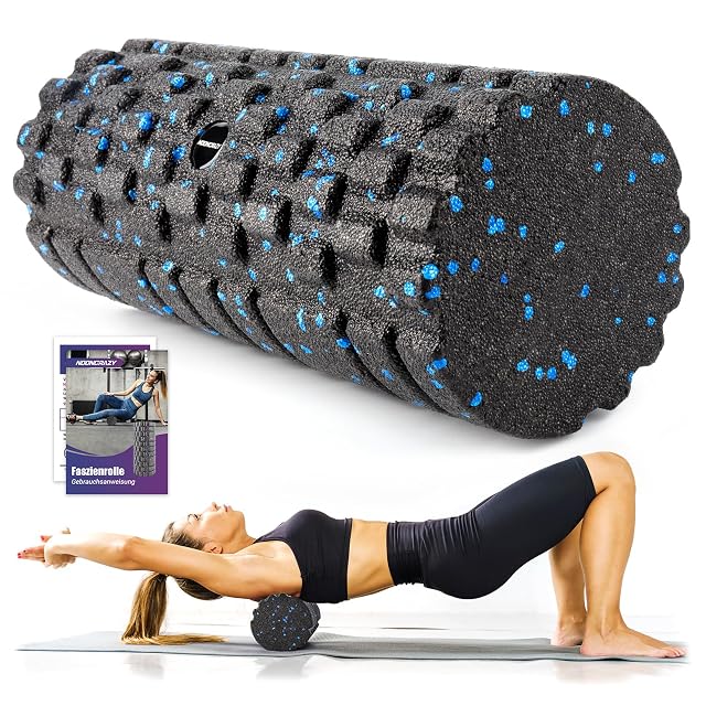 Rouleau de massage nooncrazy à texture 3D avec zones de massage en relief