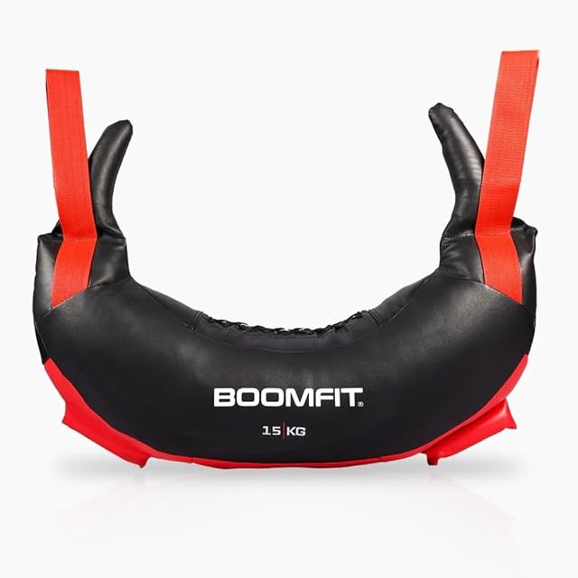 Sac bulgare BOOMFIT en forme de fer à cheval avec quatre poignées renforcées, 15 kg