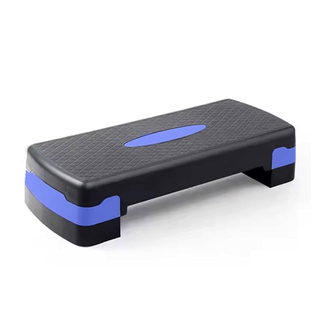 Planche de step fitness KARAN KING bleue avec plateau renforcé et rembourrage antidérapant