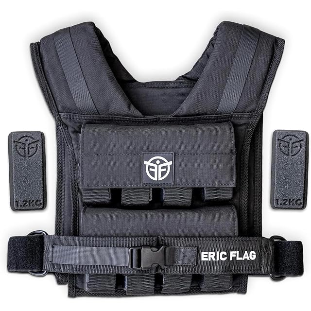 Gilet lesté Eric Flag en tissu Oxford 1000D avec lests amovibles en acier trempé