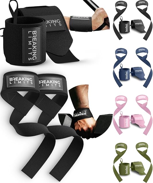 Jeu Breaking Limits de bandes de poignet et de sangles de tirage noires